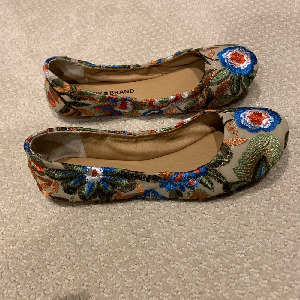 Lucky Brand Floral Print Flats